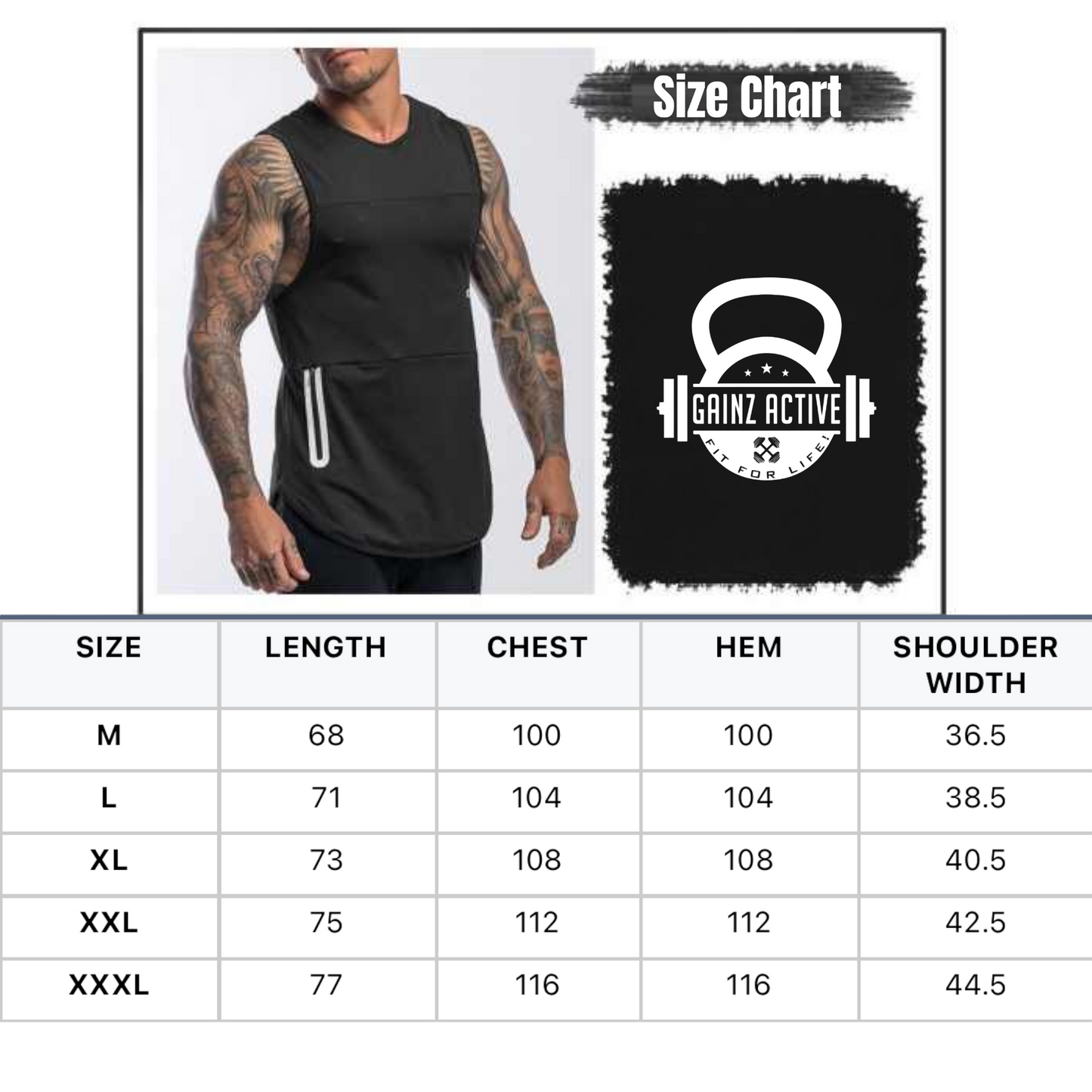 Gainz Sleeveless Summer Vest